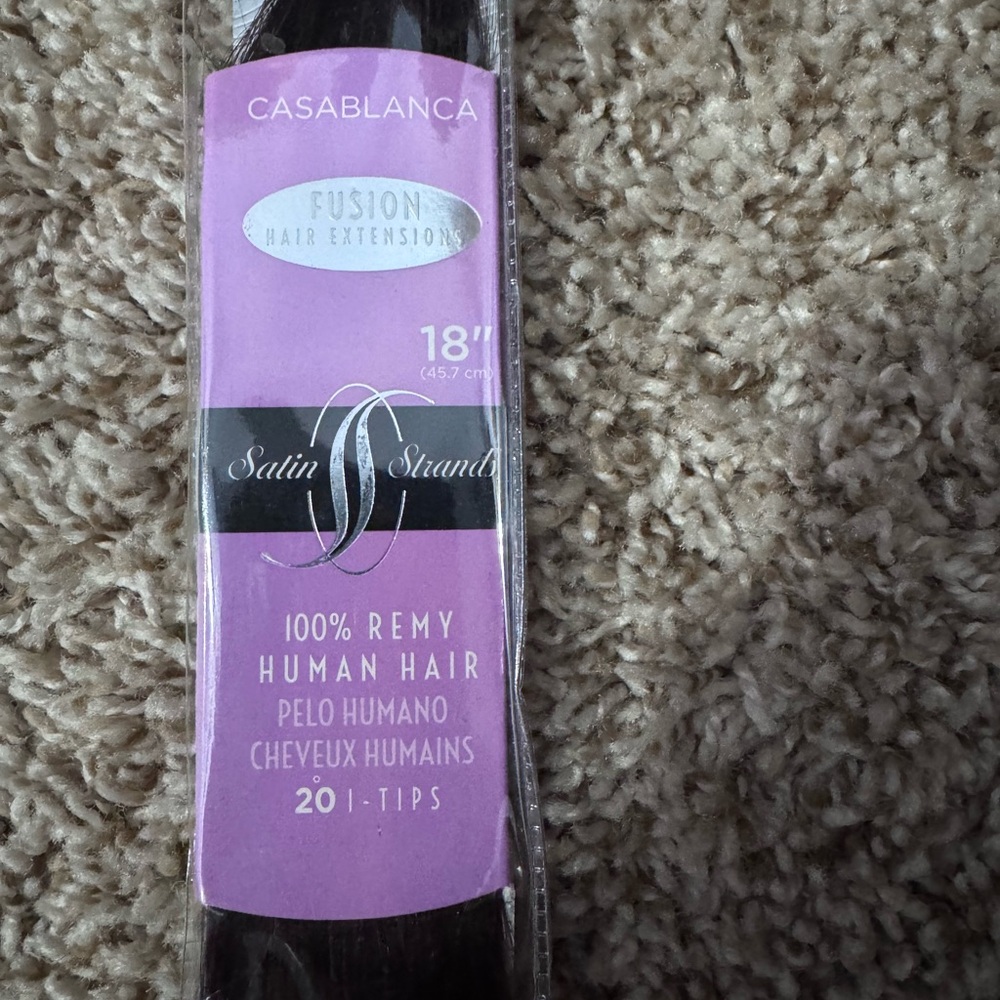 Fusion i-Tip Hair Extensions - 18" Remy Human Hair in Brown